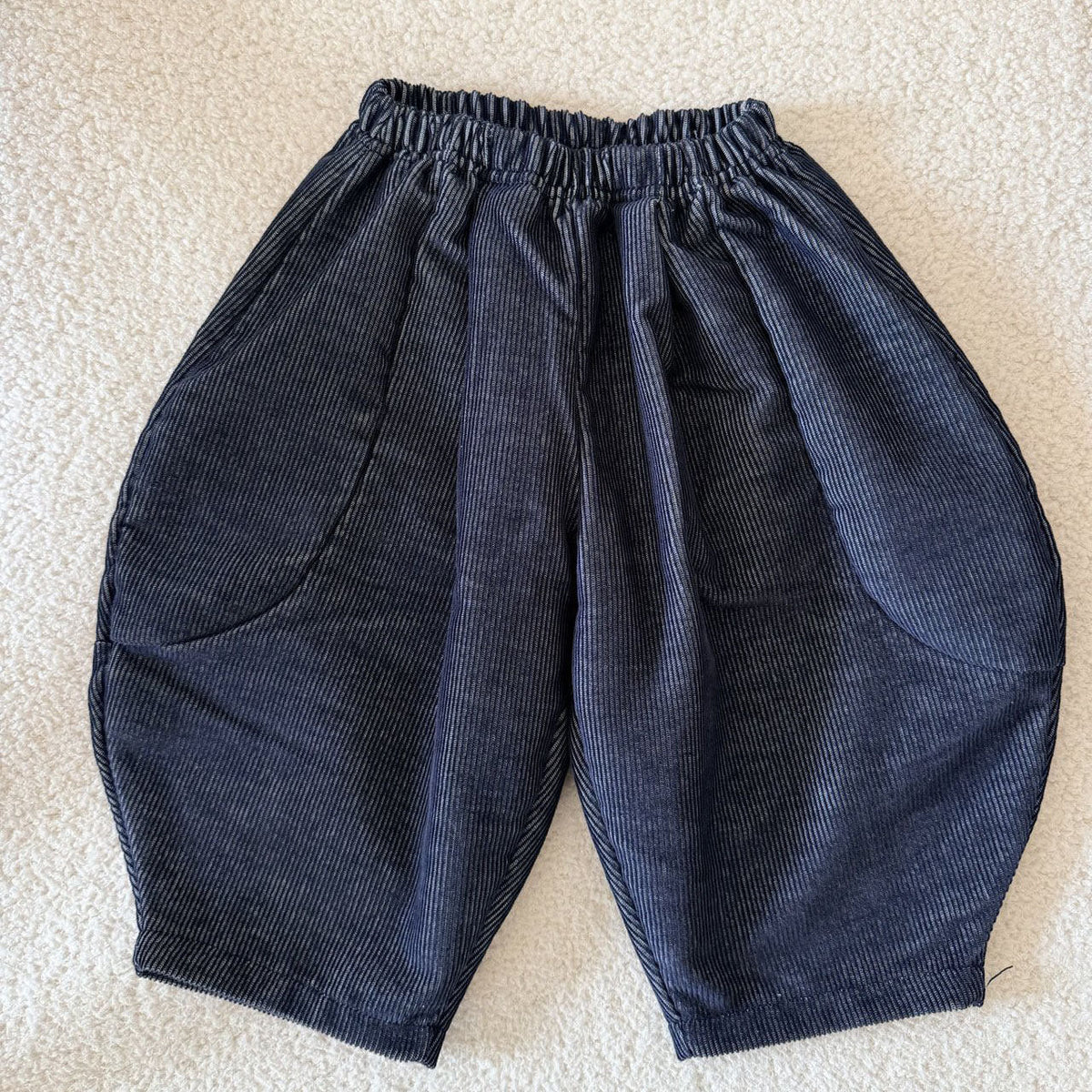 Toddler F26 Stitch Detail Corduroy Pants (1-7y) - Navy kids outfit