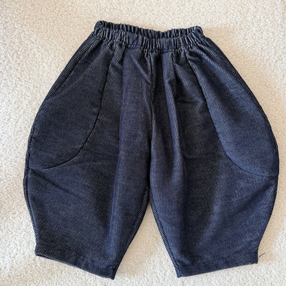 Toddler F26 Stitch Detail Corduroy Pants (1-7y) - Navy kids outfit