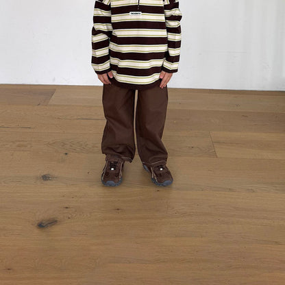 Toddler F26 Stitch Detail Pull-On Pants (12m-9y) - 3 Colors kids outfit