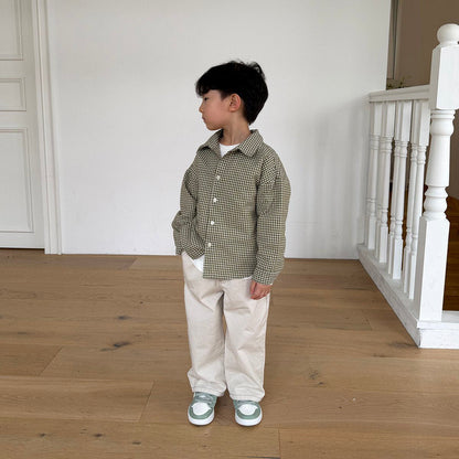 Toddler F26 Stitch Detail Pull-On Pants (12m-9y) - 3 Colors kids outfit