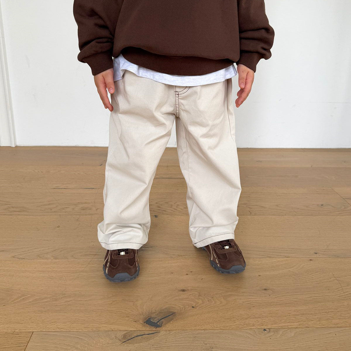 Toddler F26 Stitch Detail Pull-On Pants (12m-9y) - 3 Colors kids outfit