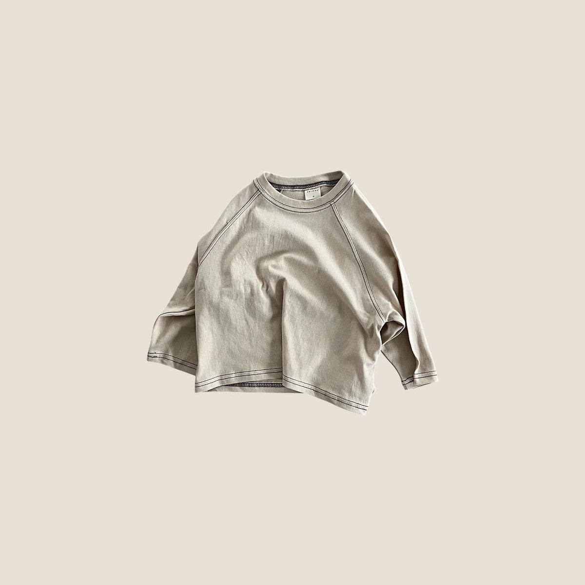 Toddler F26 Stitch Detail Raglan Long Sleeve Top (2-7y) - 4 Colors kids outfit