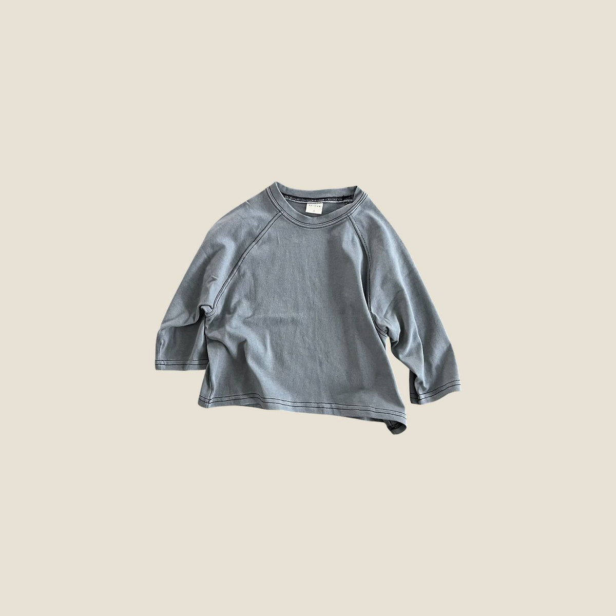 Toddler F26 Stitch Detail Raglan Long Sleeve Top (2-7y) - 4 Colors kids outfit