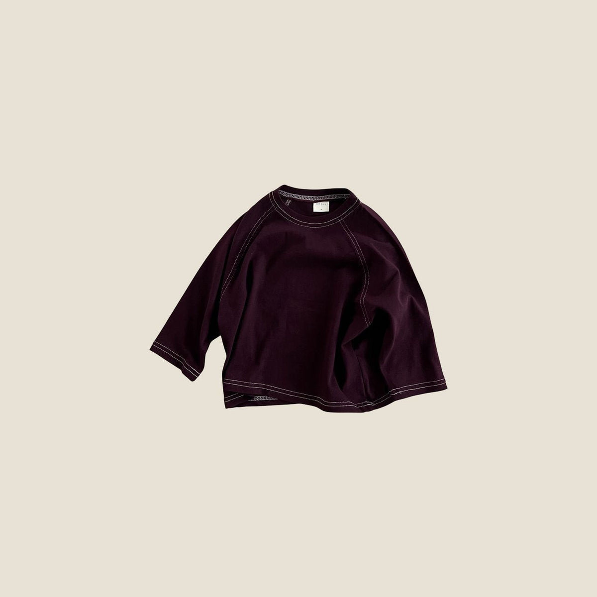 Toddler F26 Stitch Detail Raglan Long Sleeve Top (2-7y) - 4 Colors kids outfit
