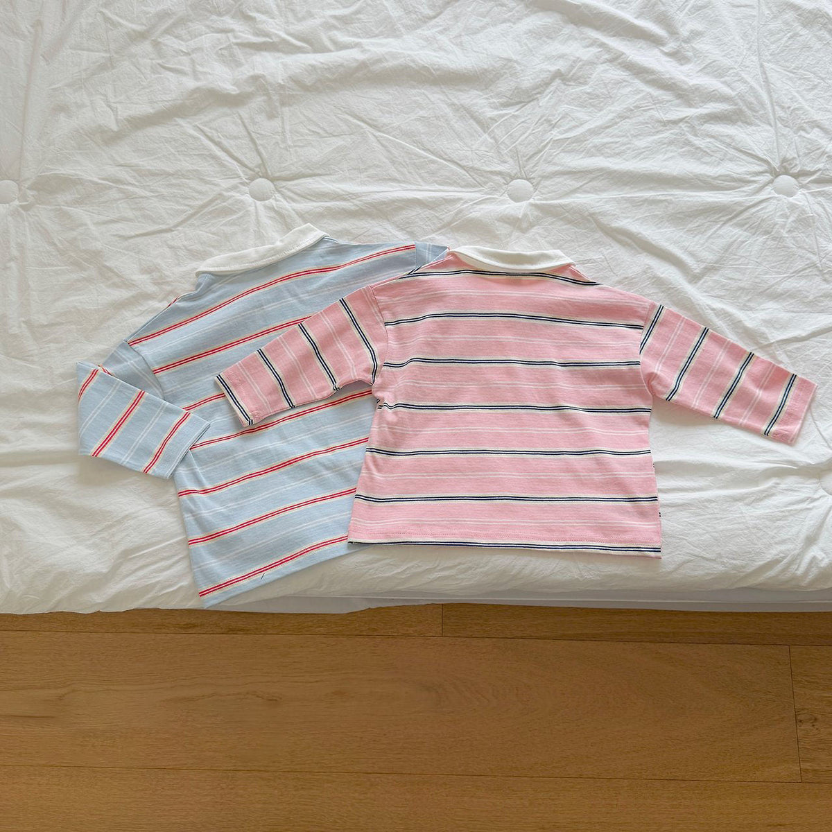 Toddler F26 Stripe Collared Long Sleeve Top (2-9y) - 2 Colors kids outfit