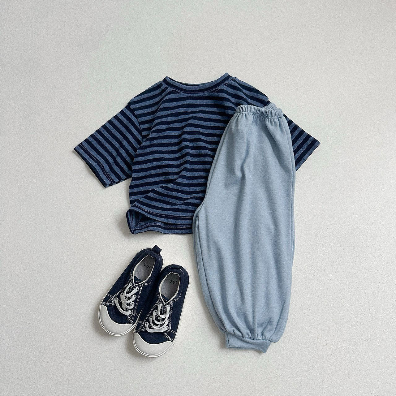 Toddler F26 Stripe Loose Fit Short Sleeve Top (10m-4y) - 3 Colors kids outfit