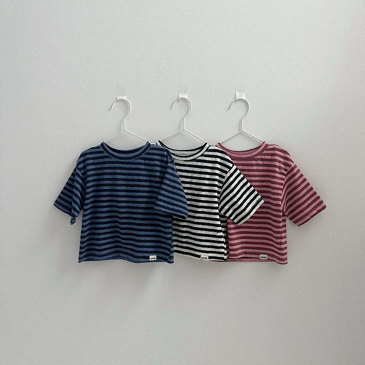 Toddler F26 Stripe Loose Fit Short Sleeve Top (10m-4y) - 3 Colors kids outfit