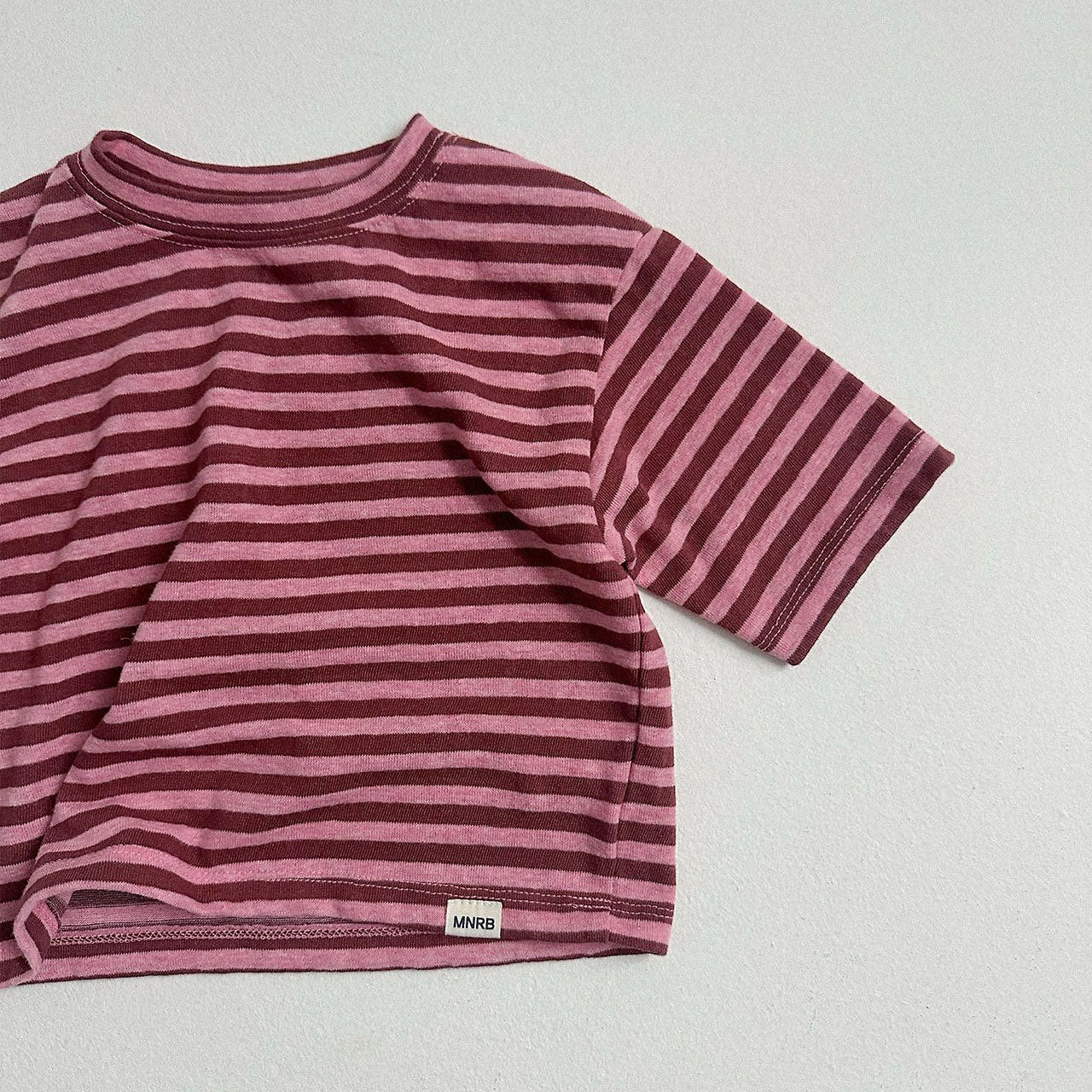 Toddler F26 Stripe Loose Fit Short Sleeve Top (10m-4y) - 3 Colors kids outfit