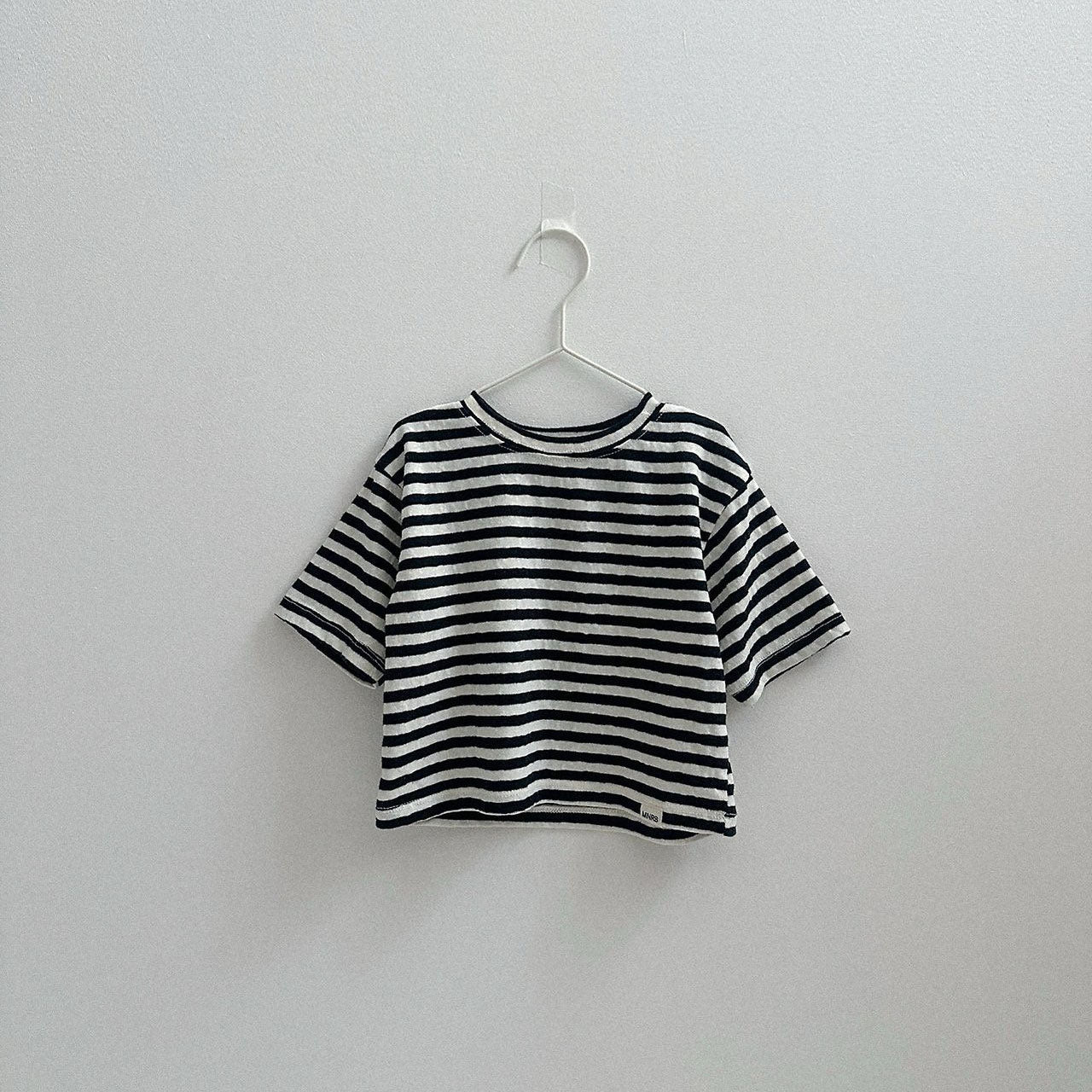 Toddler F26 Stripe Loose Fit Short Sleeve Top (10m-4y) - 3 Colors kids outfit