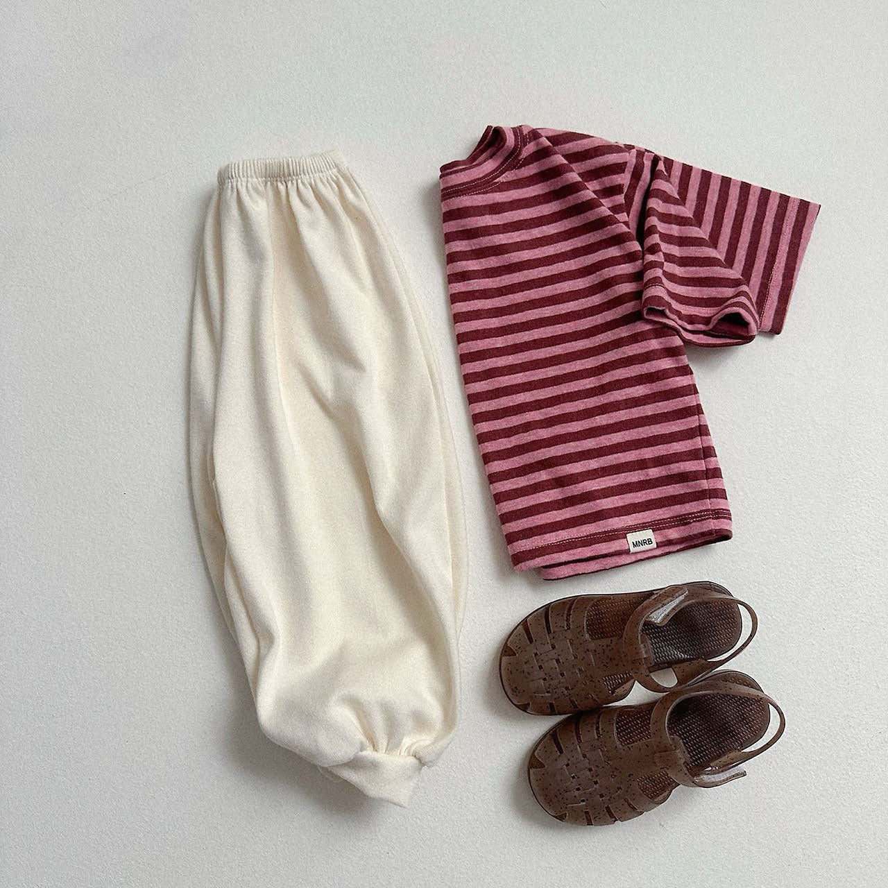Toddler F26 Stripe Loose Fit Short Sleeve Top (10m-4y) - 3 Colors kids outfit