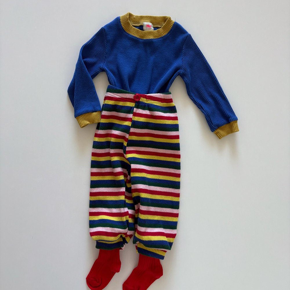 Toddler F26 Stripe Ribbed Jogger Pants (1-6y) kids outfit