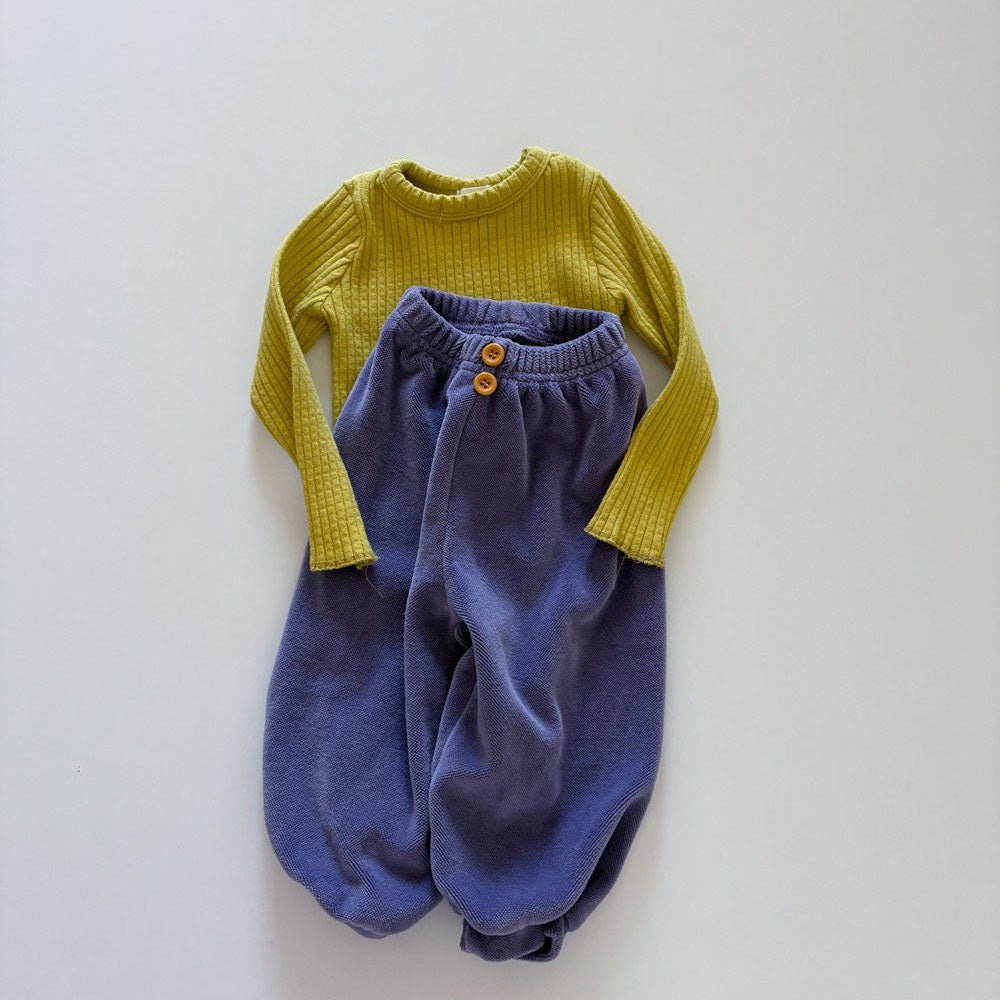 Toddler F26 Textured Long Sleeve Top (1-6y) - 5 Colors kids outfit