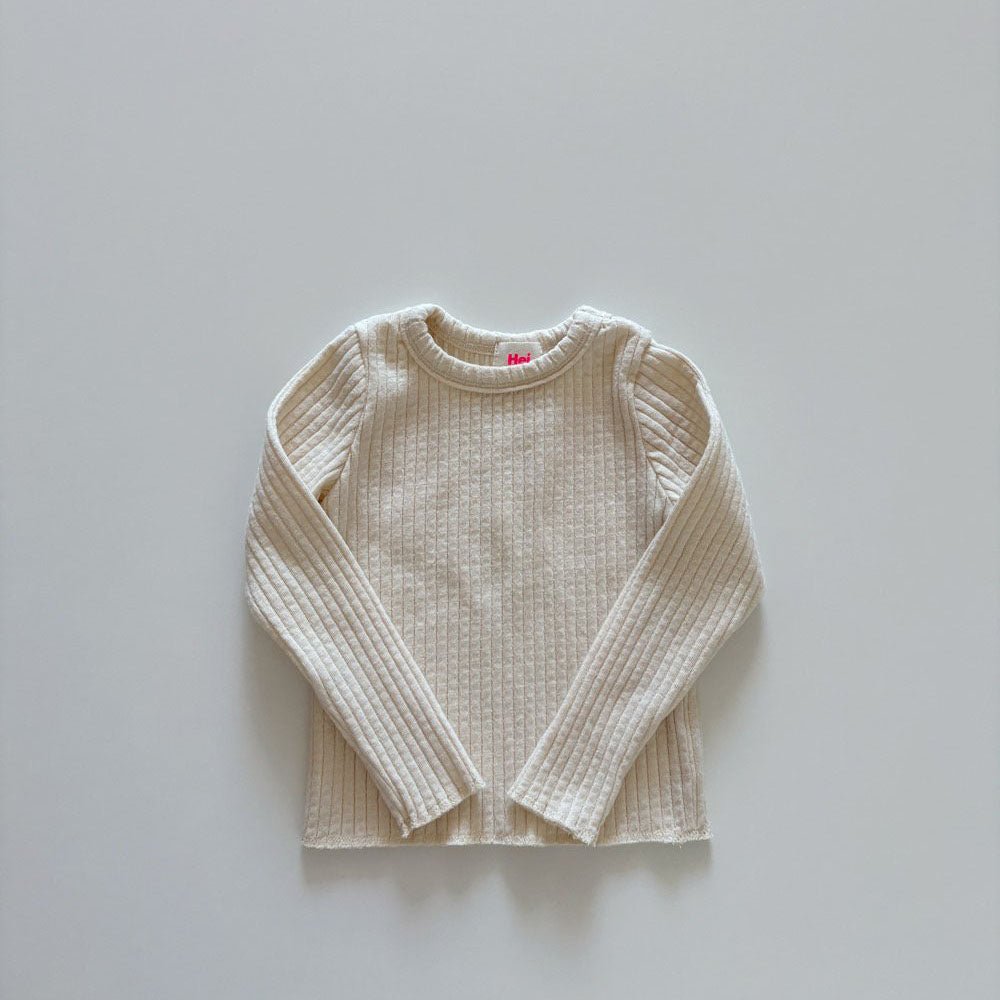 Toddler F26 Textured Long Sleeve Top (1-6y) - 5 Colors kids outfit