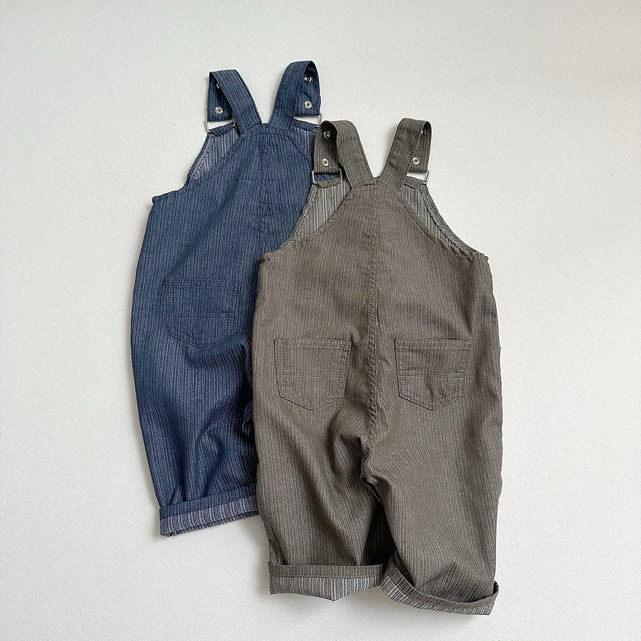 Toddler F26 Textured Stripe Denim Overalls (10m-4y) - 2 Colors kids outfit
