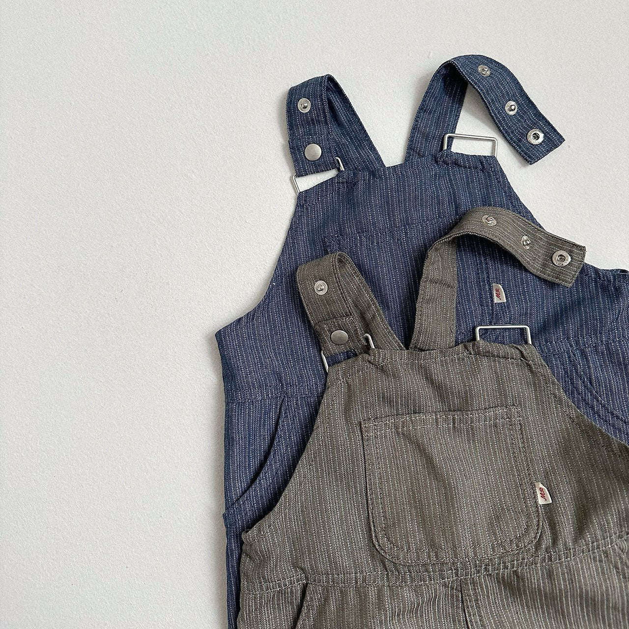 Toddler F26 Textured Stripe Denim Overalls (10m-4y) - 2 Colors kids outfit