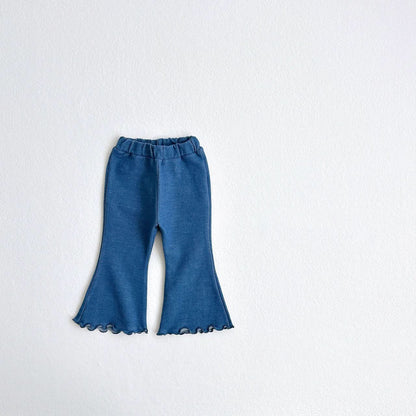 Toddler Flare Indigo Pants (1 - 6y) - 2 Colors kids outfit