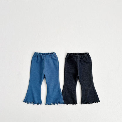 Toddler Flare Indigo Pants (1 - 6y) - 2 Colors kids outfit