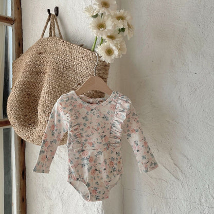 Toddler Floral Print One - Piece Swimsuit (12m) kids outfit
