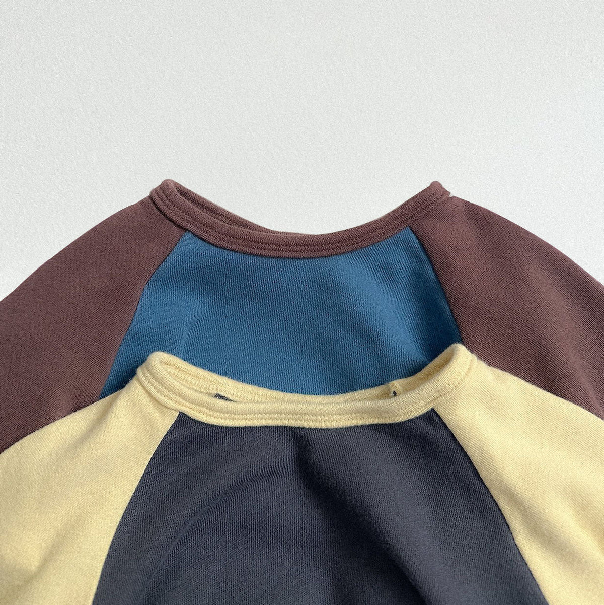 Toddler FW26 Color Block Raglan Long Sleeve Top (2-9y) - 2 Colors kids outfit
