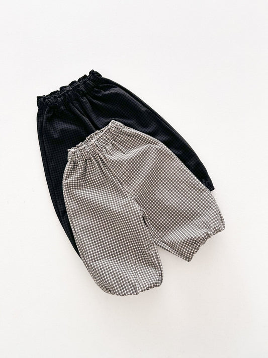 Toddler FW26 Fleece Lined Plaid Jogger Pants (10m-4y) - 2 Colors kids outfit