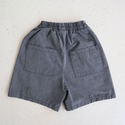 Toddler Garment Dyed Knee - Length Shorts (2 - 7y) - 2 Colors kids outfit