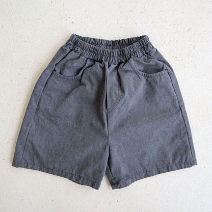 Toddler Garment Dyed Knee - Length Shorts (2 - 7y) - 2 Colors kids outfit