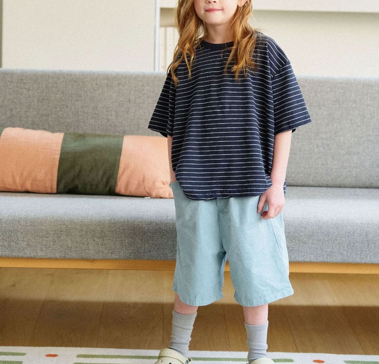 Toddler Garment Dyed Knee - Length Shorts (2 - 7y) - 2 Colors kids outfit