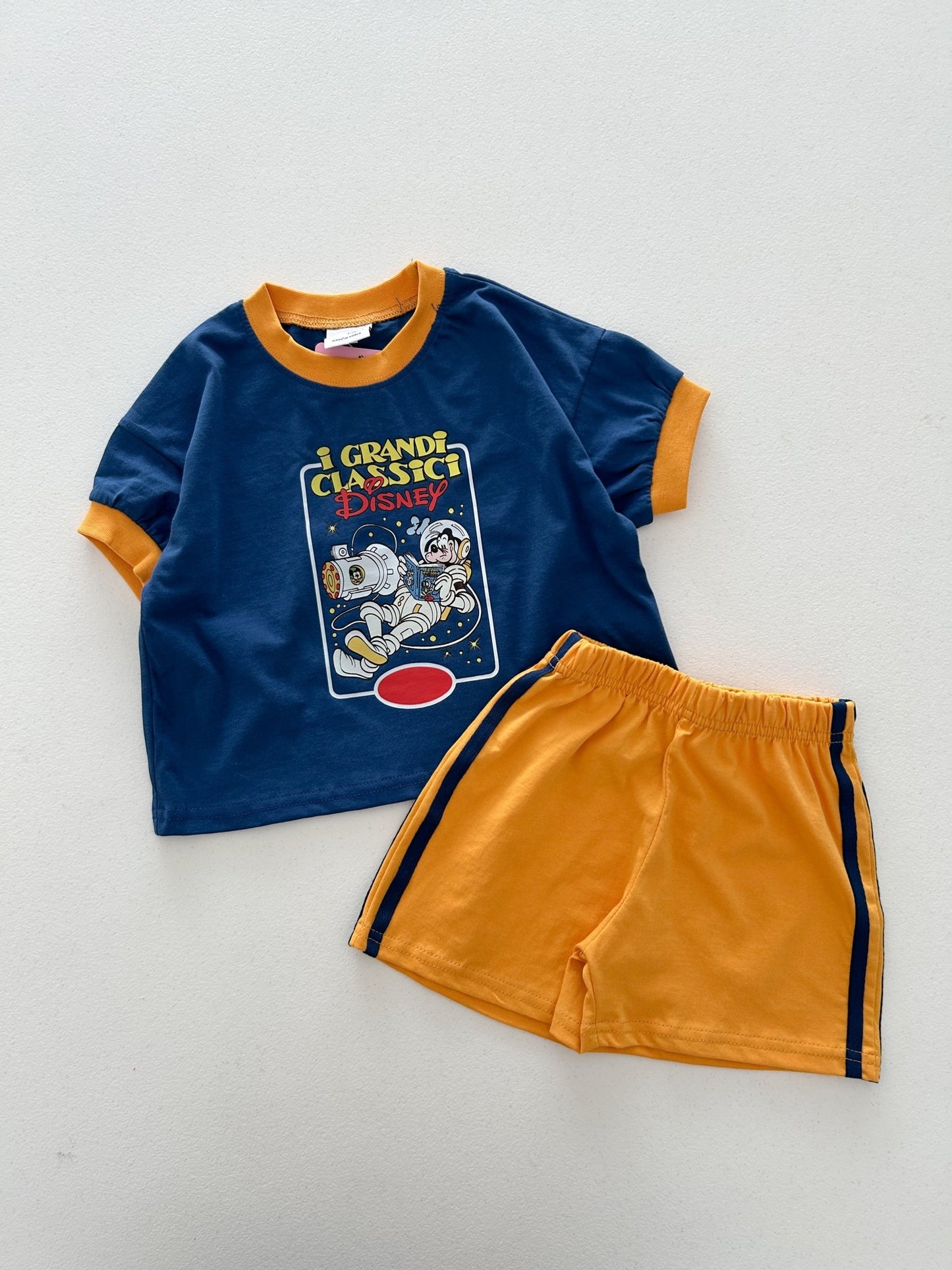 Toddler I Grand Classic Short Sleeve Ringer Top and Shorts Set (18m - 6y) - 3 Colors - AT NOON STORE