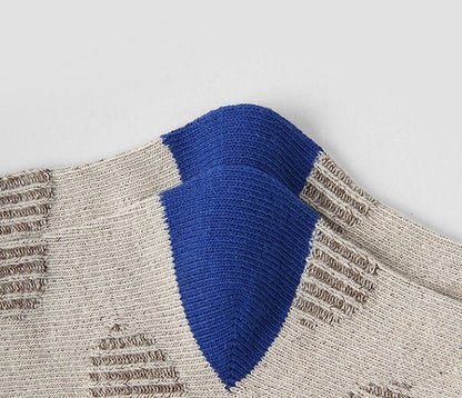 Toddler Jacquard 5PK Socks Set (1-8y) - Green Blue kids outfit