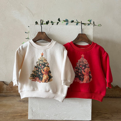Toddler Lala FW25 Christmas Tree Sweatshirt (1 - 6y) - 2 Colors kids outfit