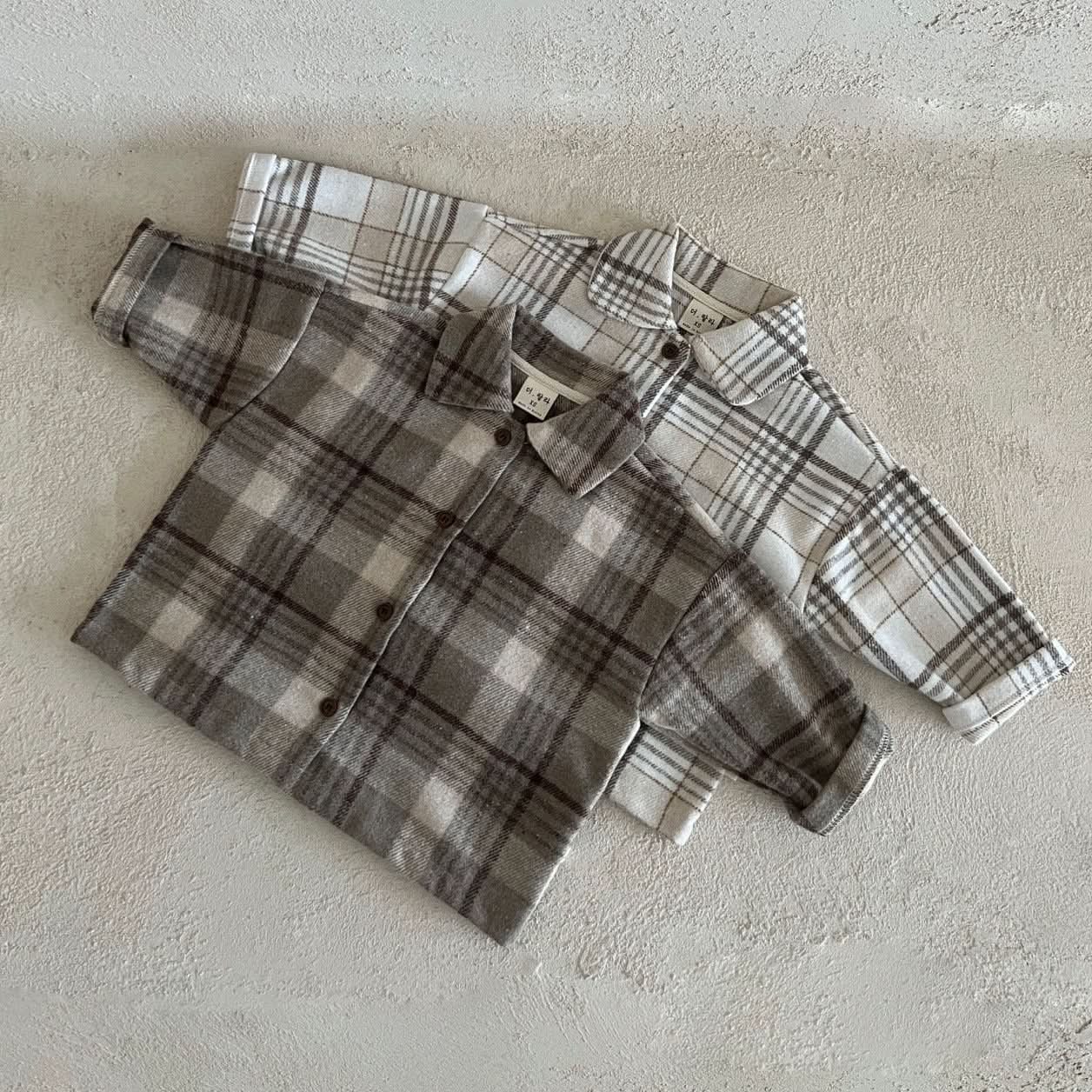 Toddler Lala W23 Flannel Shirt (1 - 6y) - 2 Colors kids outfit