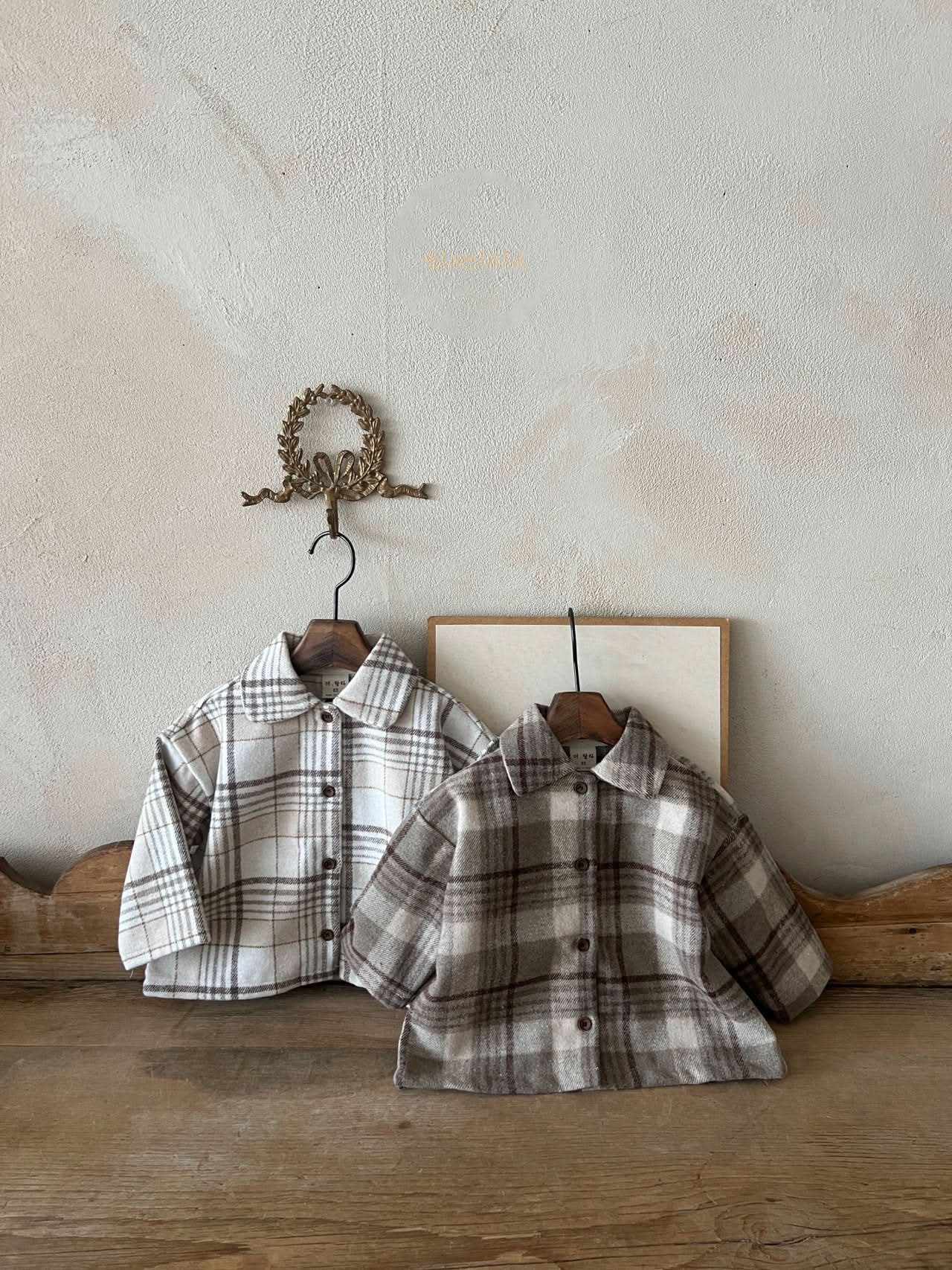 Toddler Lala W23 Flannel Shirt (1 - 6y) - 2 Colors kids outfit