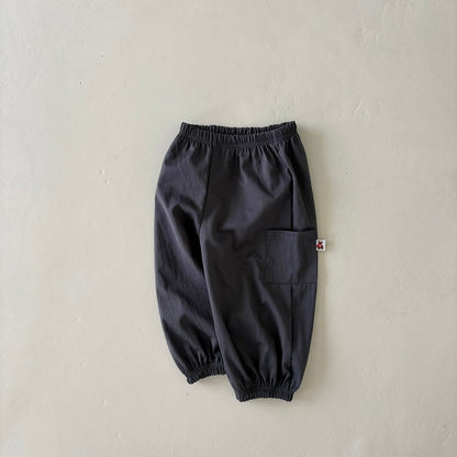 Toddler Land F26 Cargo Jogger Pants (1-6y) - Charcoal kids outfit
