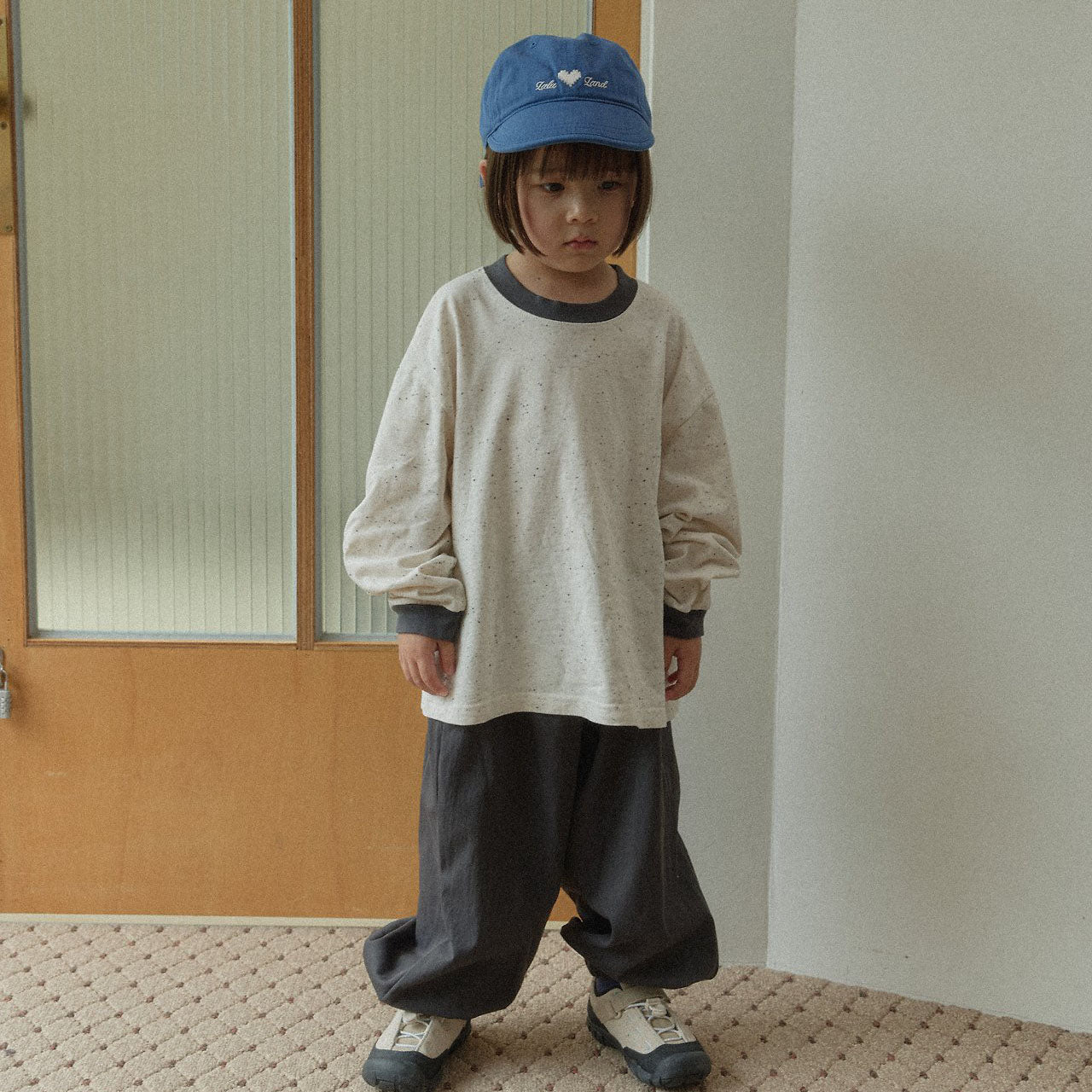 Toddler Land F26 Cargo Jogger Pants (1-6y) - Charcoal kids outfit
