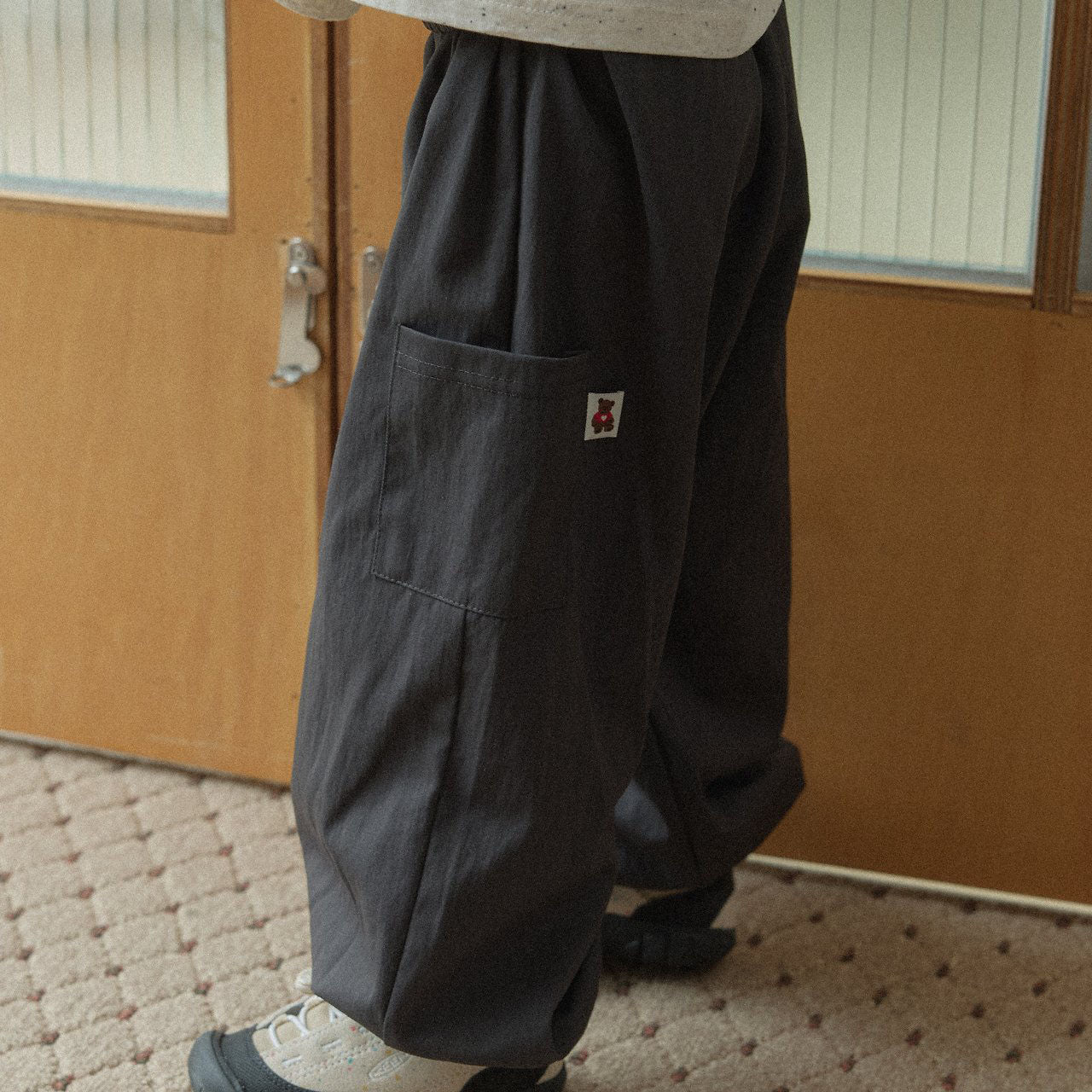 Toddler Land F26 Cargo Jogger Pants (1-6y) - Charcoal kids outfit