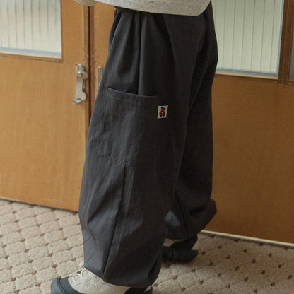 Toddler Land F26 Cargo Jogger Pants (1-6y) - Charcoal kids outfit