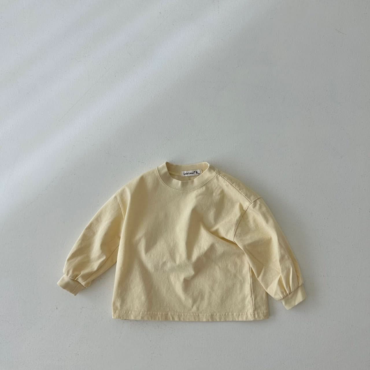 Toddler Land S24 Long Sleeve 'GOOD LUCK' Tee (4m - 6y) - 4 Colors kids outfit