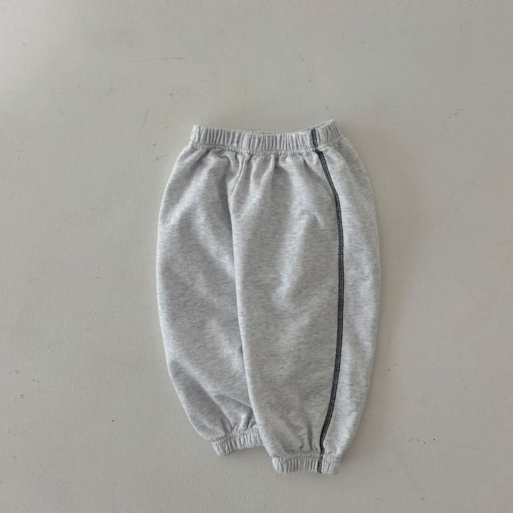 Toddler Land S25 Contrast Shoulder Stitch Long Sleeve Sweatshirt and Jogger Pants (1 - 6y) - 3 Colors kids outfit