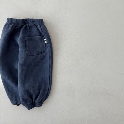 Toddler Land S25 Textured Cotton Jogger Pants (1 - 6y) - 3 Colors kids outfit