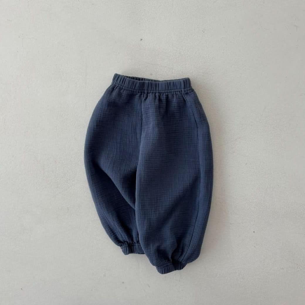 Toddler Land S25 Textured Cotton Jogger Pants (1 - 6y) - 3 Colors kids outfit