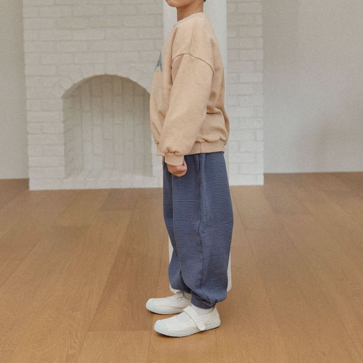 Toddler Land S25 Textured Cotton Jogger Pants (1 - 6y) - 3 Colors kids outfit