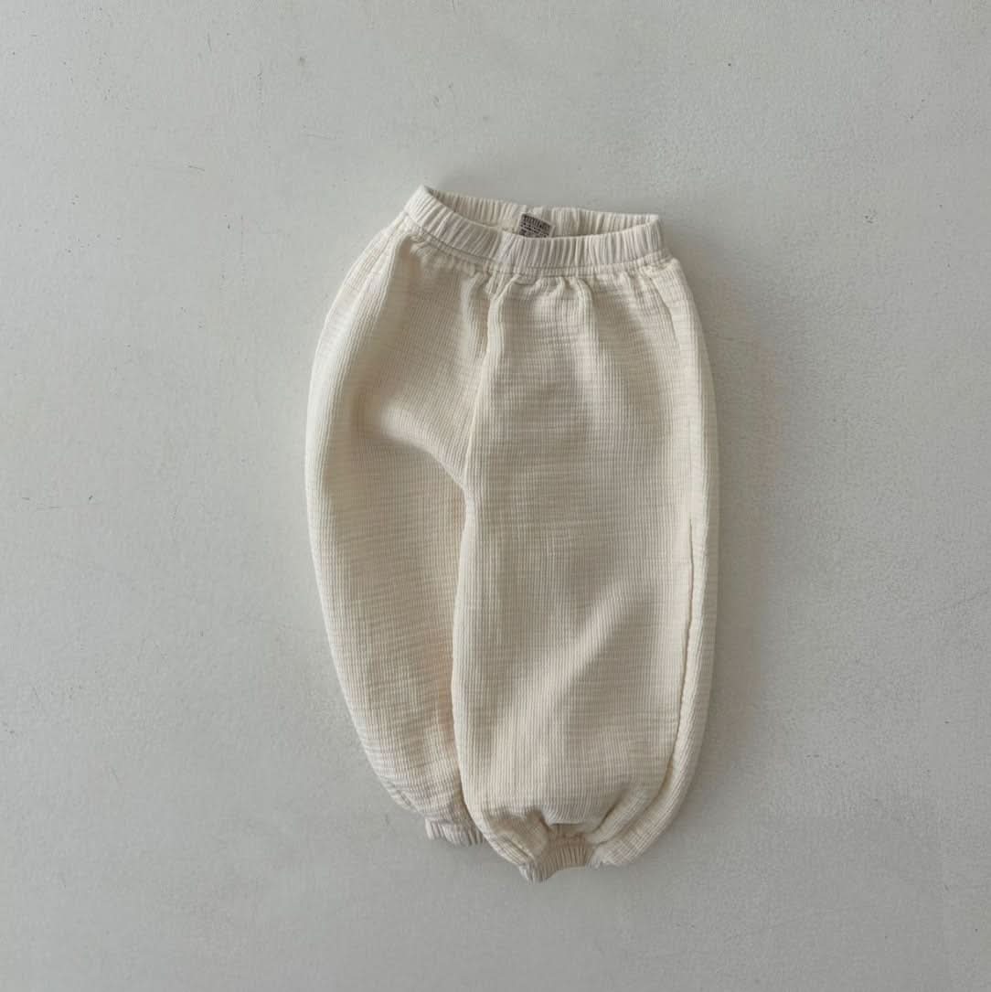 Toddler Land S25 Textured Cotton Jogger Pants (1 - 6y) - 3 Colors kids outfit