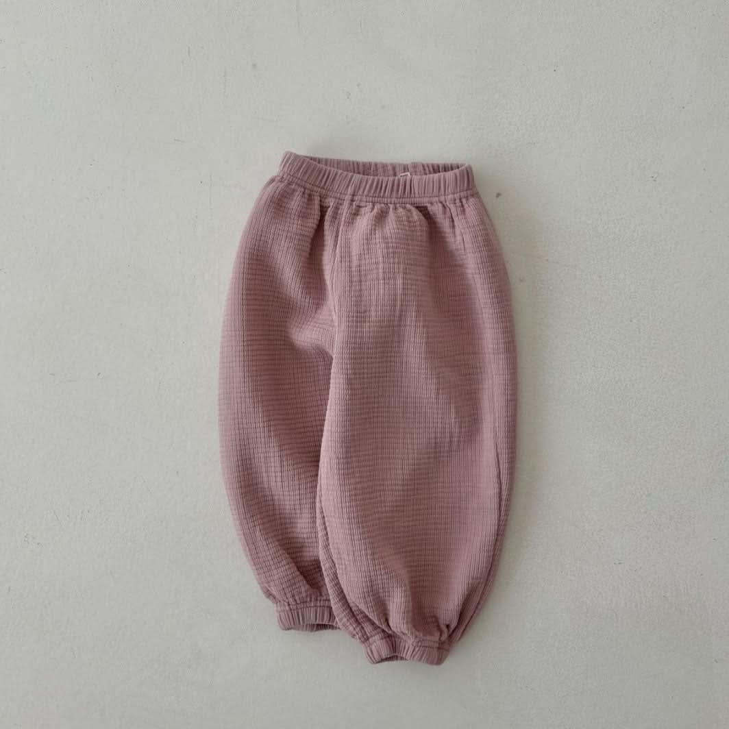 Toddler Land S25 Textured Cotton Jogger Pants (1 - 6y) - 3 Colors kids outfit