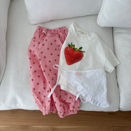Toddler Land SS26 Berry Apple Short Sleeve Top (1 - 6y) - 2 Colors - AT NOON STORE