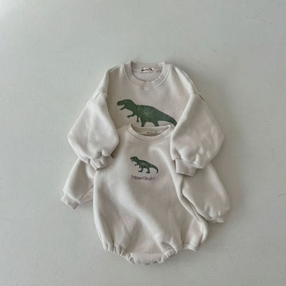Toddler Land W24 Warm Brushed Fabric Dinosaur Sweatshirt (1 - 6y) - 3 Colors kids outfit