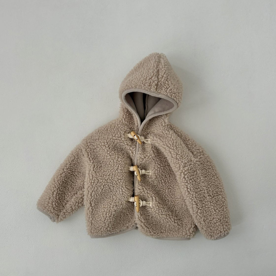 Toddler Land W25 Sherpa Duffle Hooded Jacket (1 - 6y) - 2 Colors kids outfit