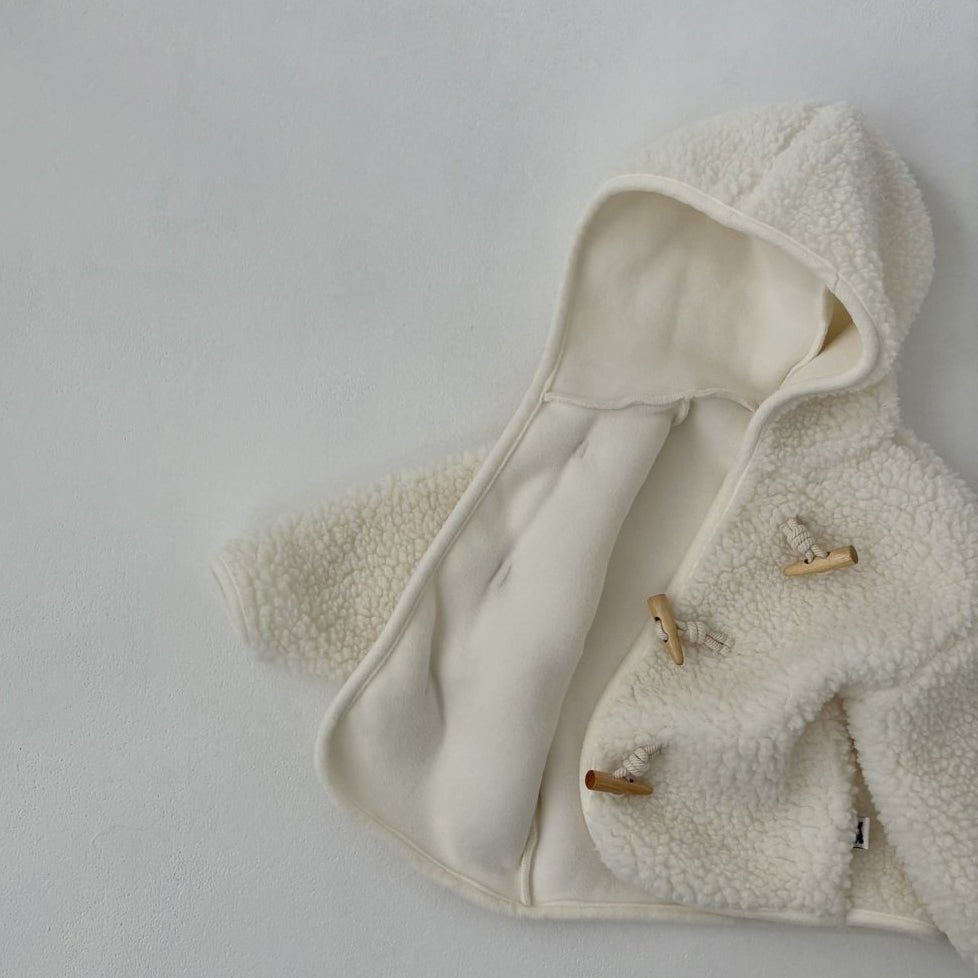 Toddler Land W25 Sherpa Duffle Hooded Jacket (1 - 6y) - 2 Colors kids outfit