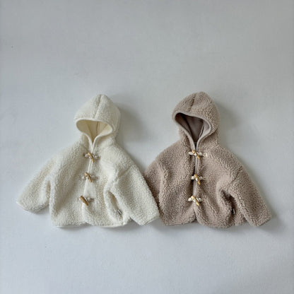 Toddler Land W25 Sherpa Duffle Hooded Jacket (1 - 6y) - 2 Colors kids outfit