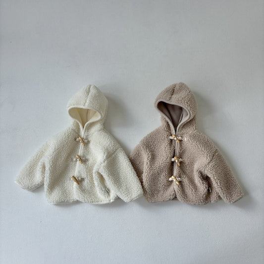 Toddler Land W25 Sherpa Duffle Hooded Jacket (1 - 6y) - 2 Colors kids outfit