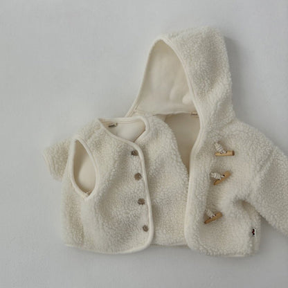 Toddler Land W25 Sherpa Duffle Hooded Jacket (1 - 6y) - 2 Colors kids outfit